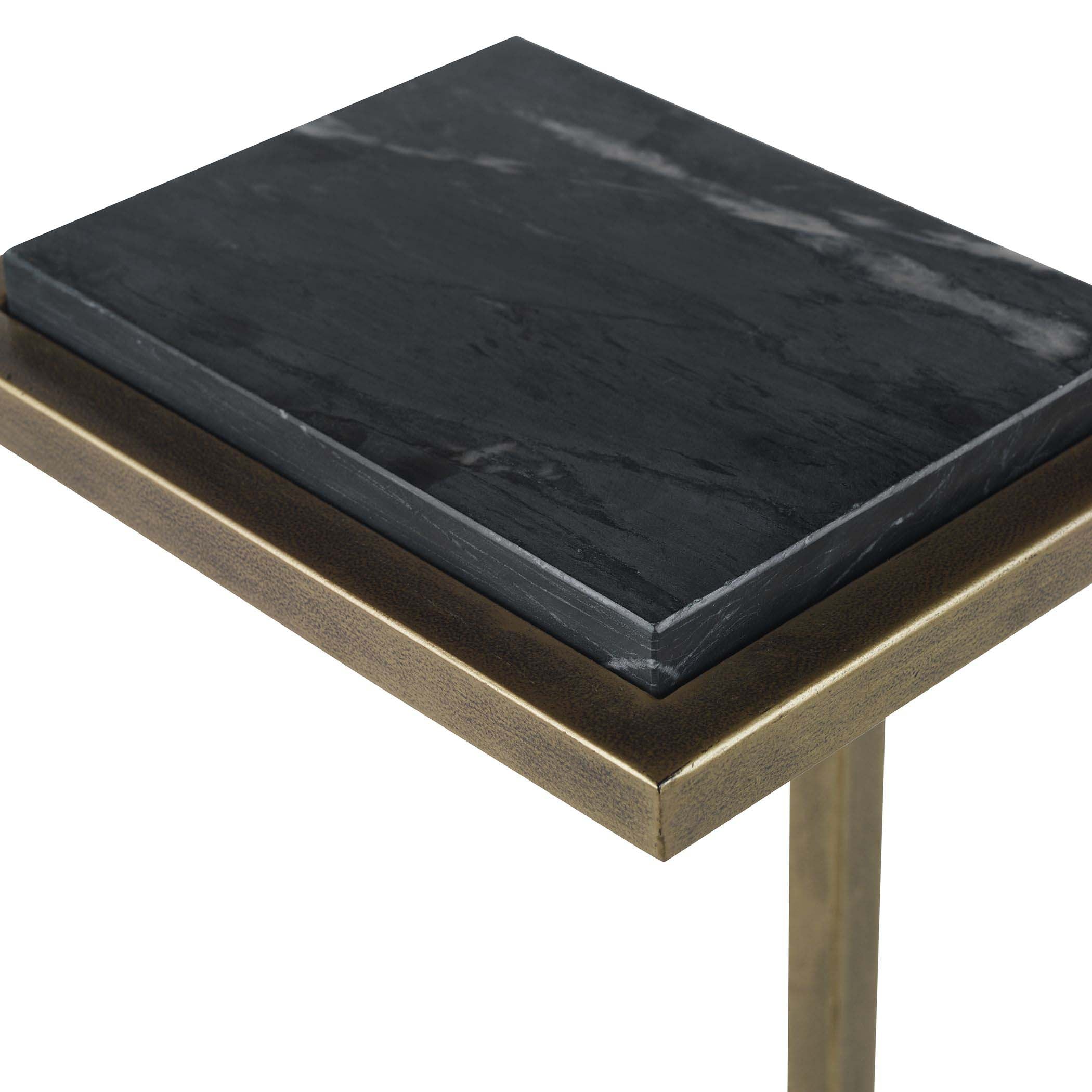 Home Decor Accent Table Marine Black