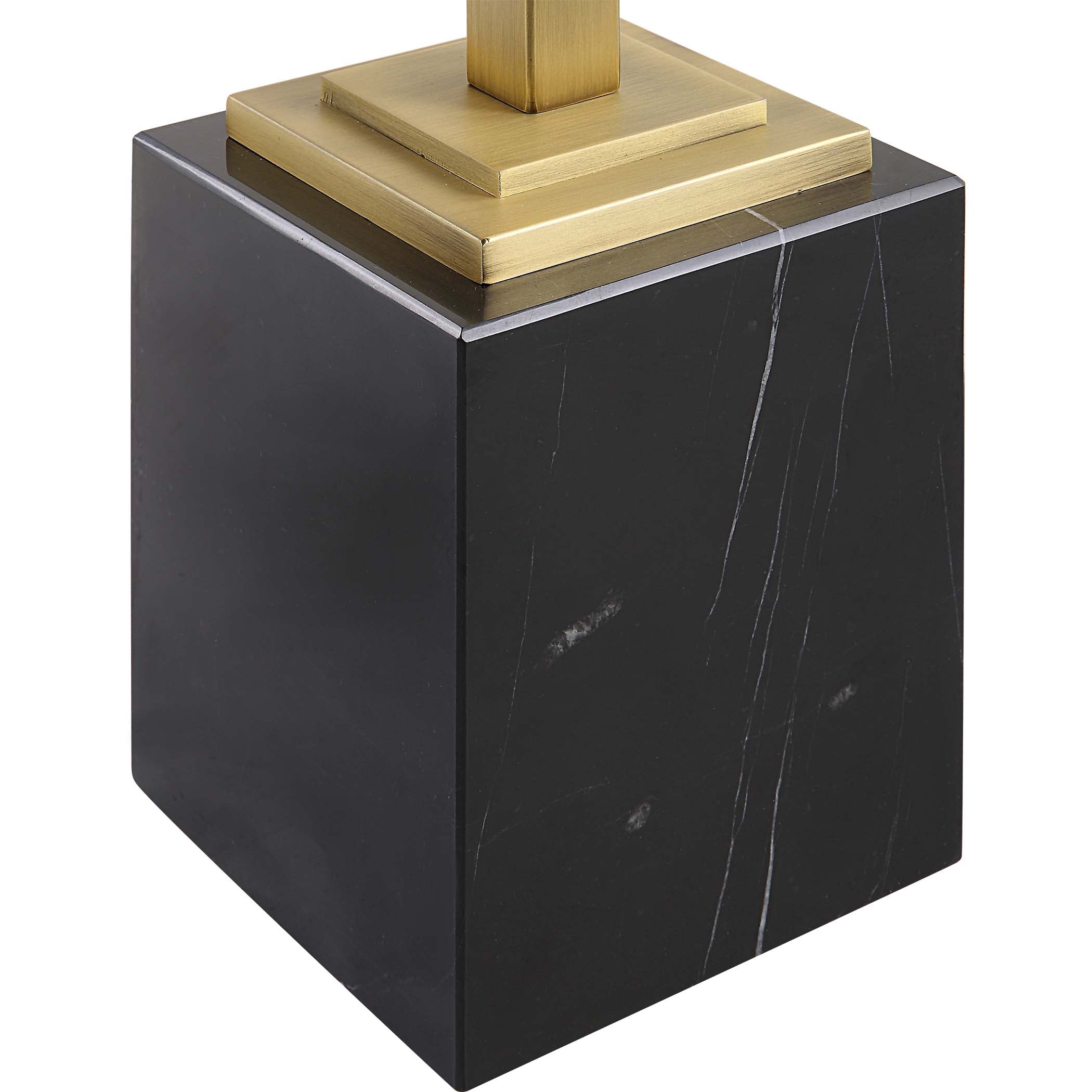 Home Decor Black Marble Accent Table