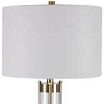 Home Decor Glass Base Table Lamp - Brass