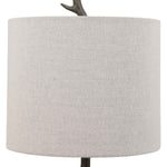 Home Decor Organic Base Table Lamp - Dark Gunmetal And Accented With Gold Highlights