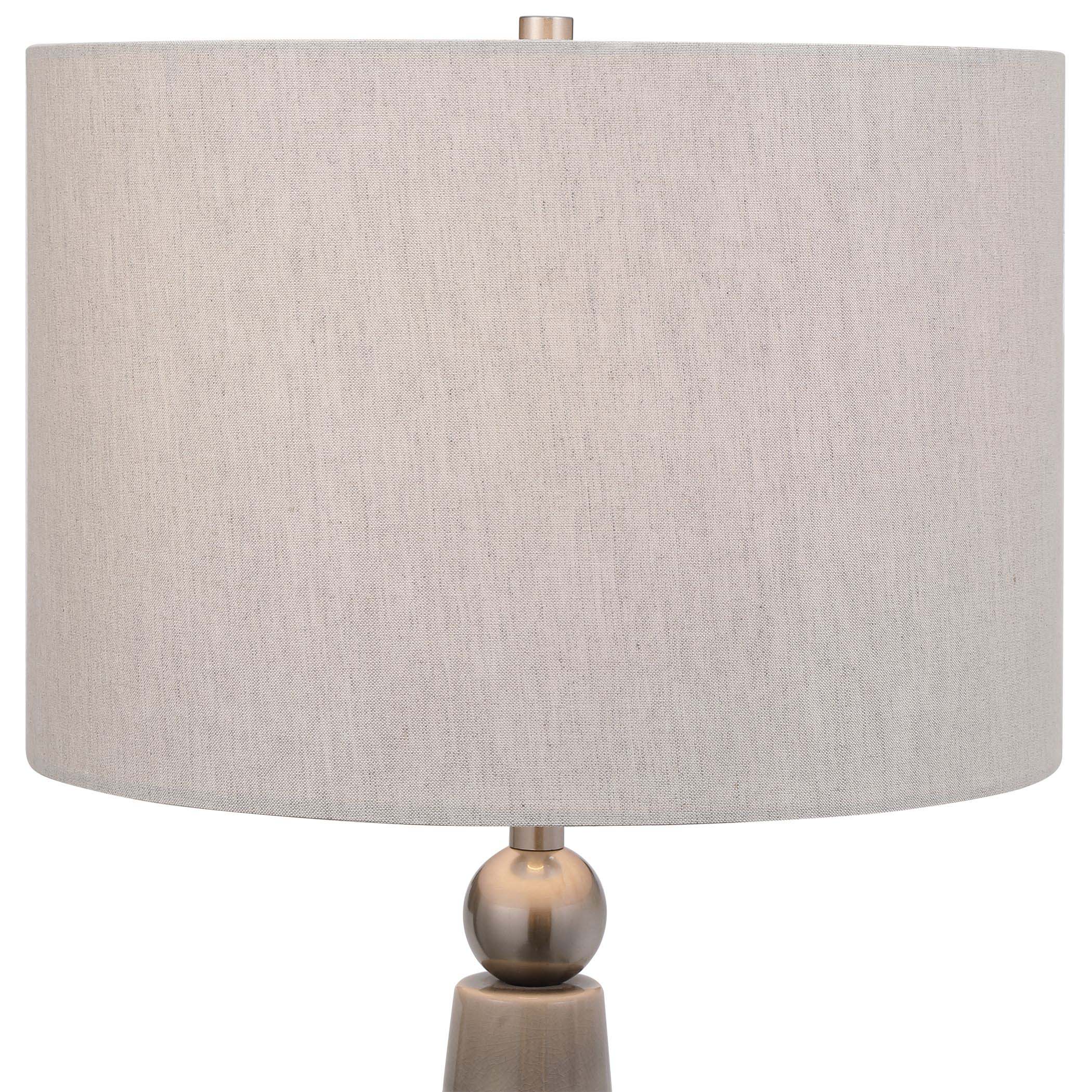 Home Decor Dove Gray Ceramic Table Lamp