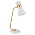 Gold Home Decor Desk Lamp White Marble