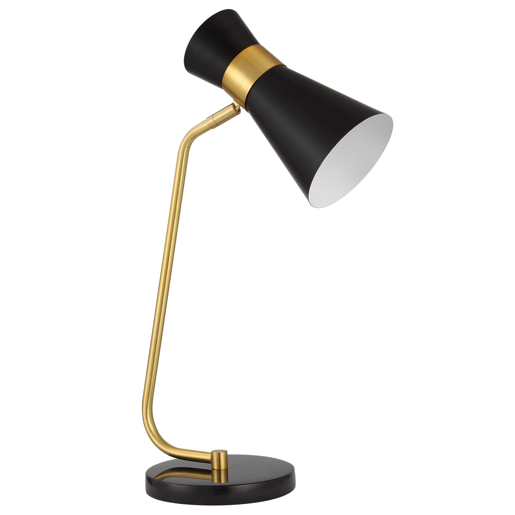 Gold Home Decor Desk Lamp Black Marble