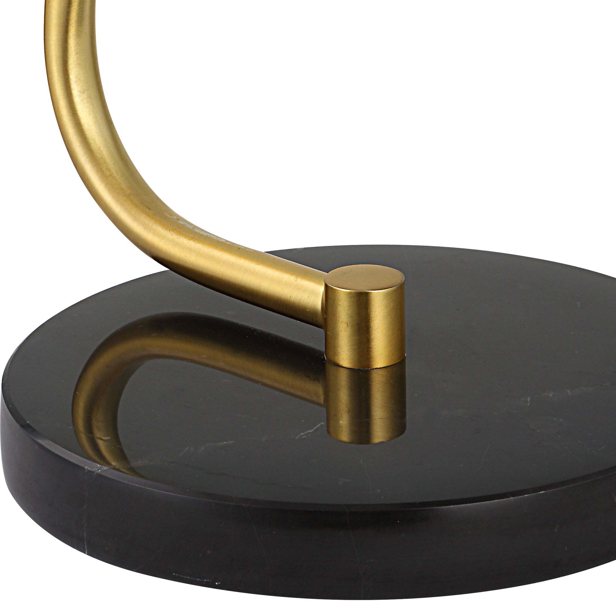 Gold Home Decor Desk Lamp Black Marble