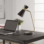 Gold Home Decor Desk Lamp Black Marble