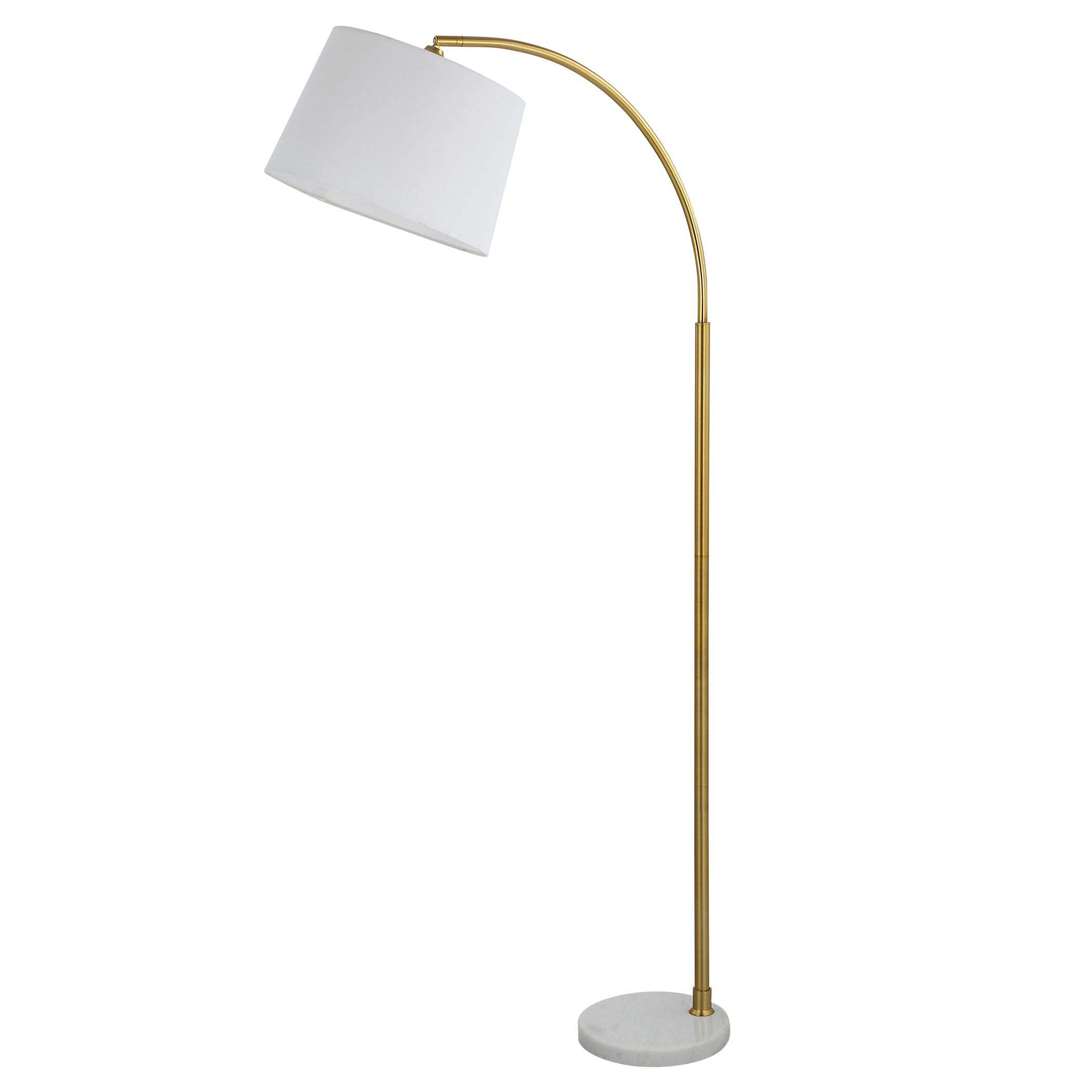 Gold Home Decor Floor Lamp White Marble