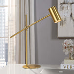 Brushed Gold Home Decor Desk Lamp