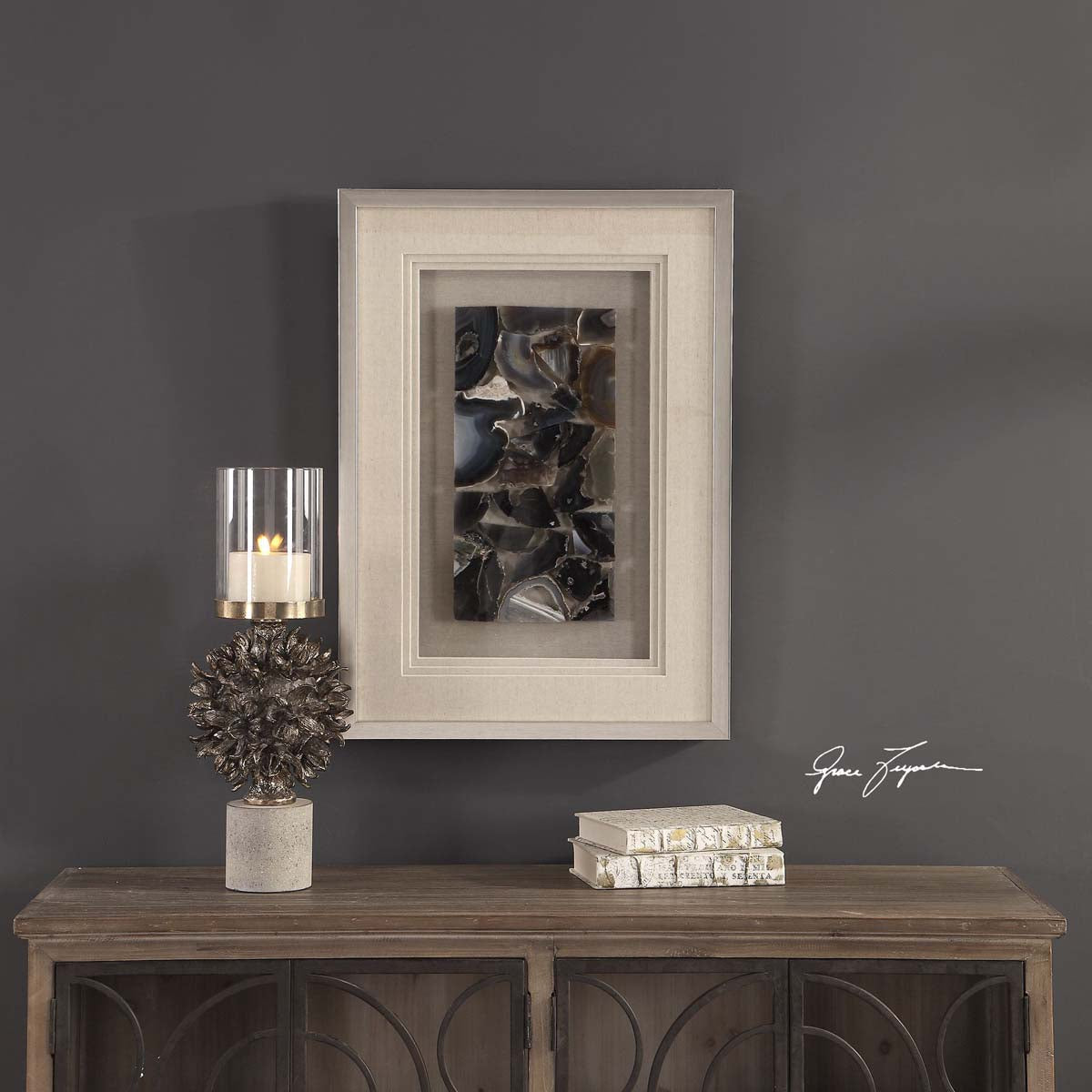 Uttermost Seana Agate Stone Shadow Box