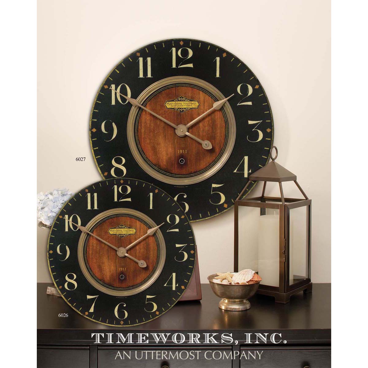 Uttermost Alexandre Martinot 23" Clock