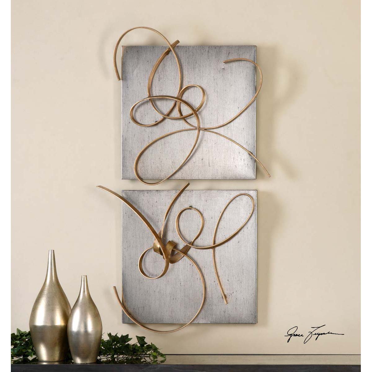 Uttermost Harmony Metal Wall Art, S/2