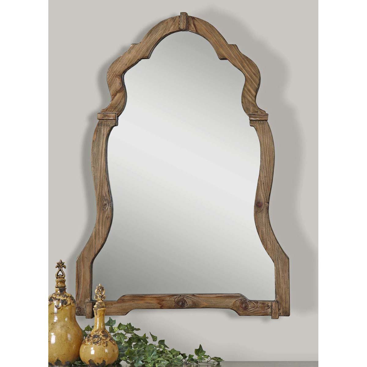 Uttermost Agustin Light Walnut Mirror