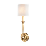 Hudson Valley Lighting Lourdes 1 Light Wall Sconce - Aged Brass