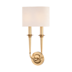 Hudson Valley Lighting Lourdes 2 Light Wall Sconce - Aged Brass