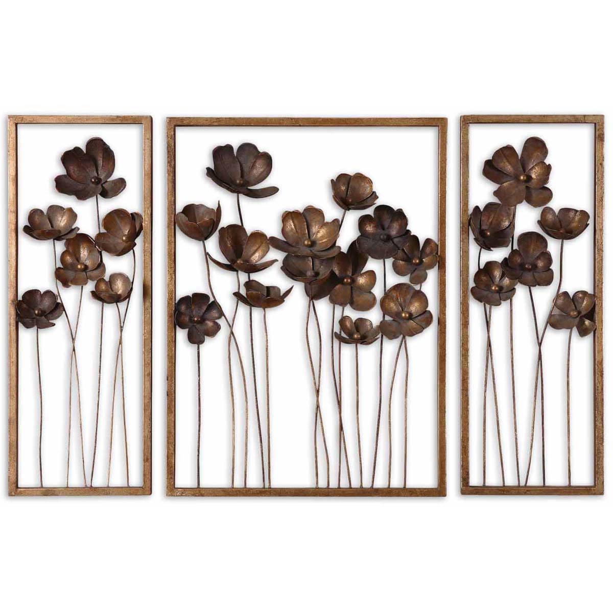 Uttermost Metal Tulips Wall Art Set/3