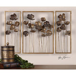 Uttermost Metal Tulips Wall Art Set/3