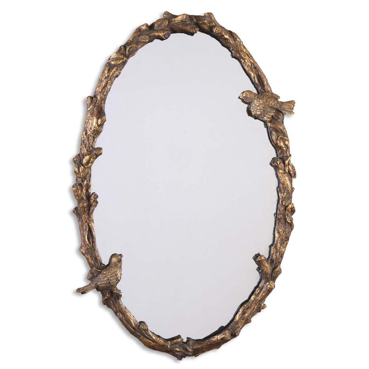 Uttermost Paza Oval Vine Gold Mirror