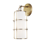 Hudson Valley Lighting Sovereign 1 Light Wall Sconce - Aged Brass