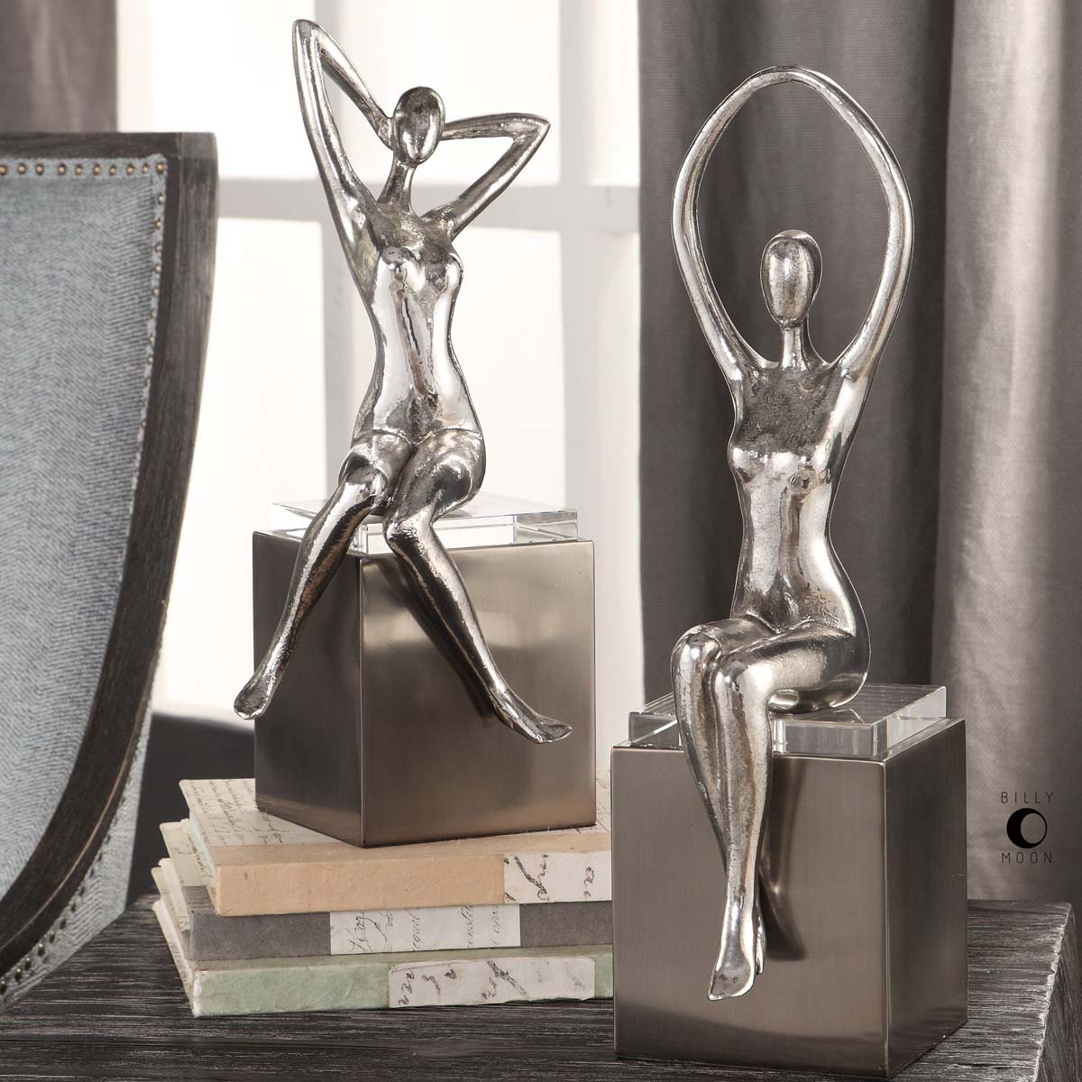 Uttermost Jaylene Silver Sculptures, S/2