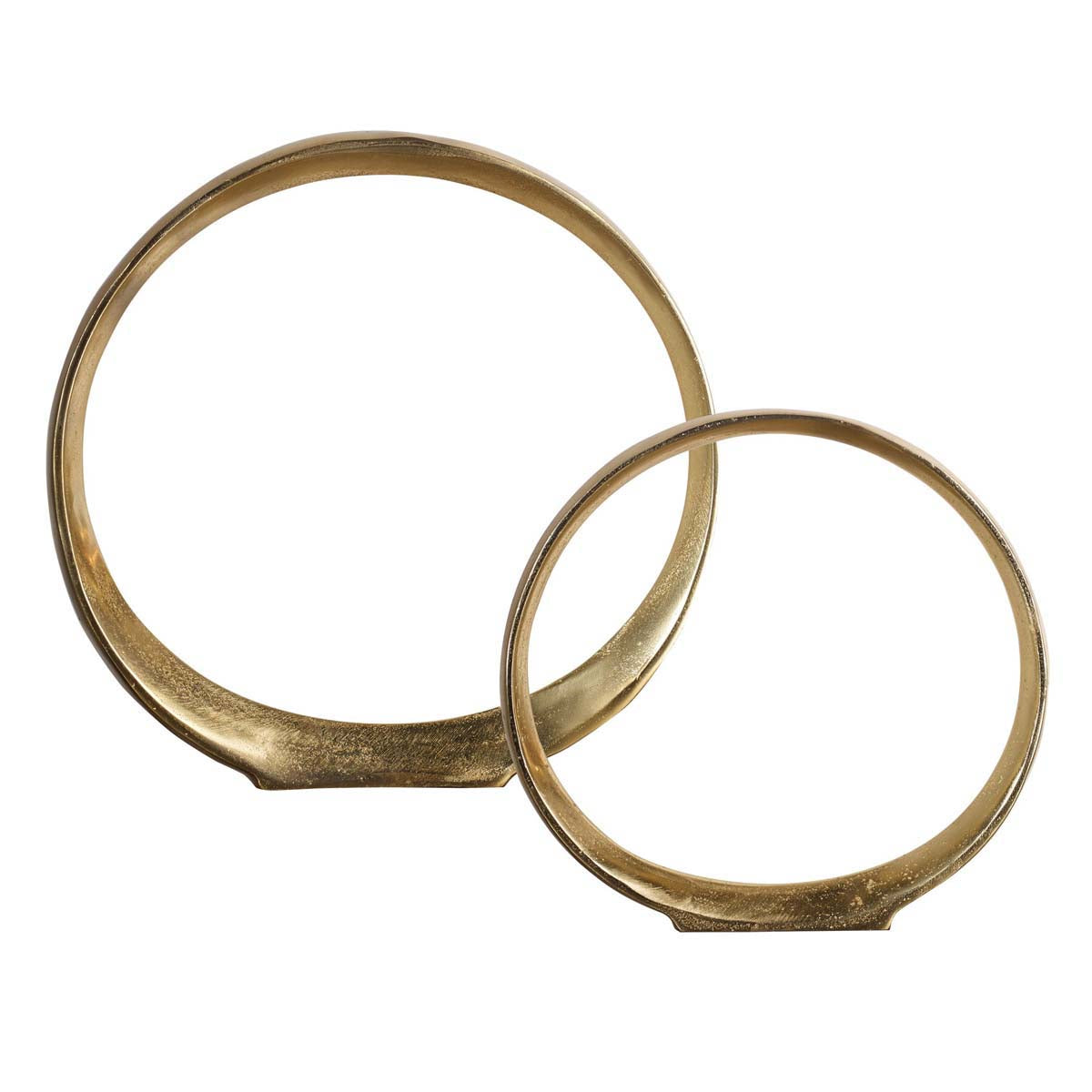 Uttermost Jimena Gold Ring Sculptures Set/2