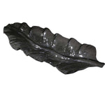 Uttermost Smoked Leaf Glass Tray