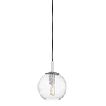 Hudson Valley Lighting Rousseau 6 1 Light Pendant Polished Chrome - White