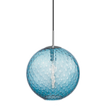 Hudson Valley Lighting Rousseau 14.25 1 Light Pendant Polished Chrome - Blue