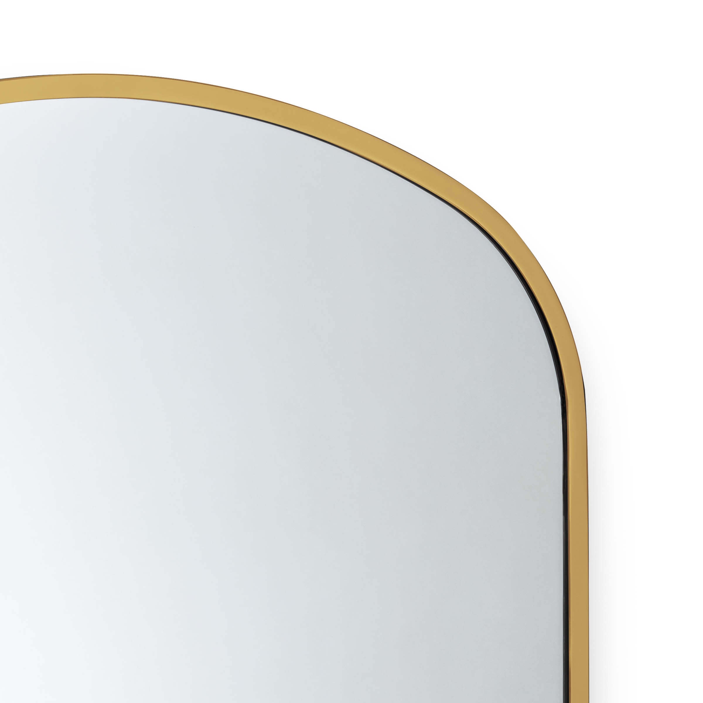 Regina Andrew Cloak Mirror (Natural Brass)