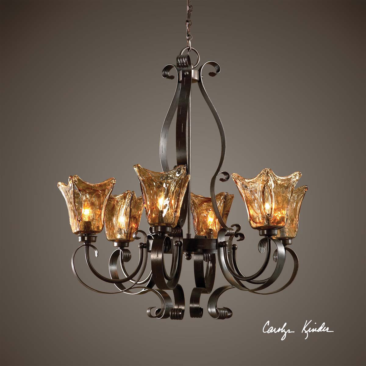 Uttermost Vetraio 6Lt Oil Rubbed Bronze Chandelier