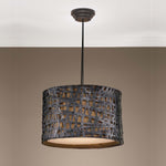 Uttermost Alita Aged Black Drum Pendant