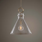 Uttermost Imbuto Funnel Glass 1 Light Pendant