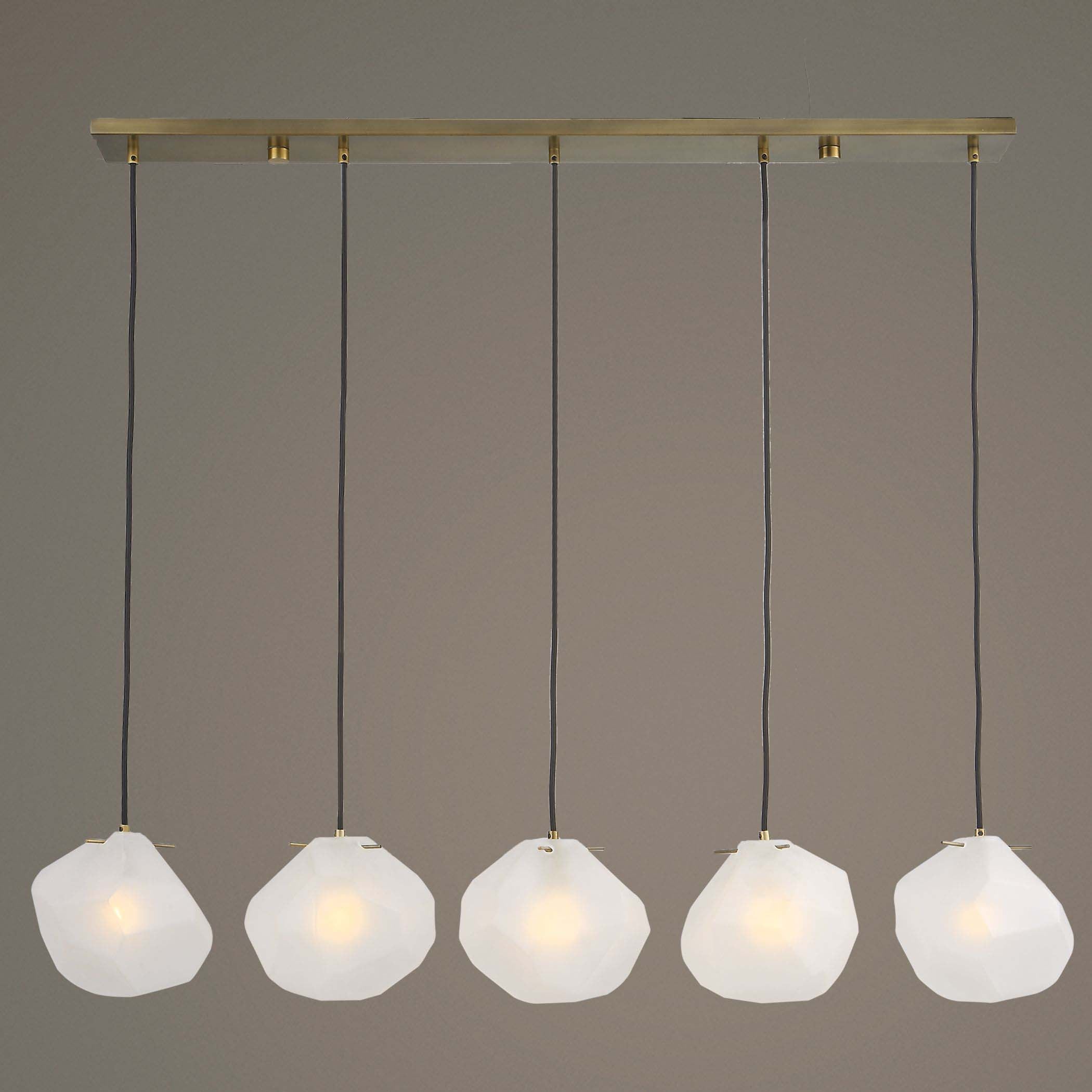 Uttermost Geodesic 5 Light Linear Pendant