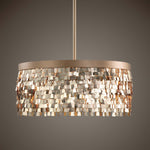 Uttermost Tillie 3 Light Textured Gold Pendant