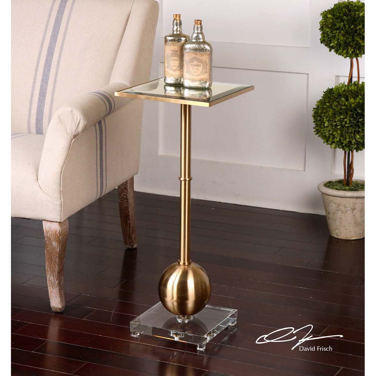 Uttermost Laton Mirrored Accent Table