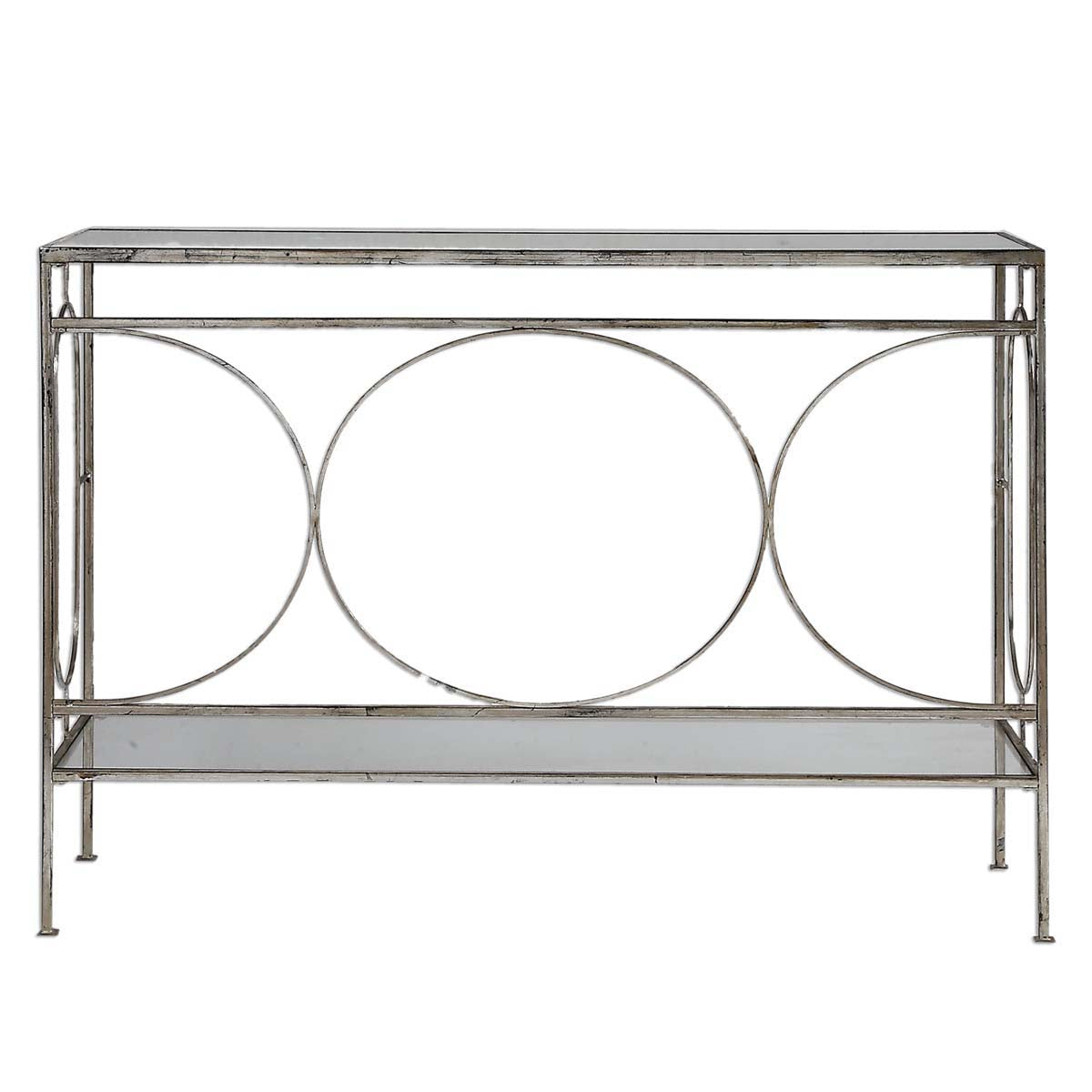 Uttermost Luano Silver Console Table