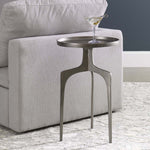 Uttermost Kenna Nickel Accent Table