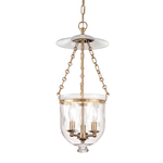 Hudson Valley Lighting Hampton 20.75" 3 Light Pendant Aged Brass - 252-AGB-C3 - Brown