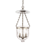 Hudson Valley Lighting Hampton 20.75" 3 Light Pendant Historic Nickel - 252-HN-C3 - Metallic