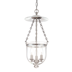 Hudson Valley Lighting Hampton 20.75" 3 Light Pendant Polished Nickel - 252-PN-C1 - Metallic