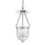 Hudson Valley Lighting Hampton 20.75" 3 Light Pendant Polished Nickel - 252-PN-C2 - Metallic