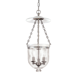 Hudson Valley Lighting Hampton 20.75" 3 Light Pendant Polished Nickel - 252-PN-C3 - Metallic