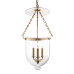 Hudson Valley Lighting Hampton 25" 3 Light Pendant Aged Brass - 254-AGB-C1 - Brown