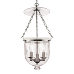 Hudson Valley Lighting Hampton 25" 3 Light Pendant Polished Nickel - 254-PN-C3 - Metallic