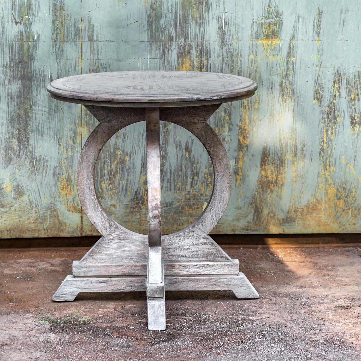 Uttermost Maiva White Accent Table