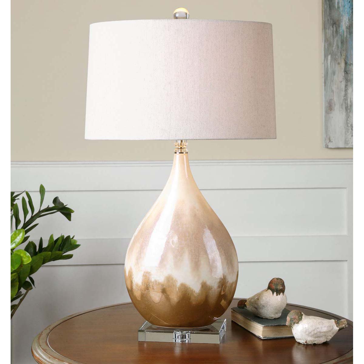 Uttermost Flavian Glazed Ceramic Lamp