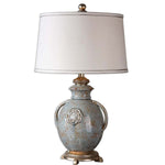 Uttermost Cancello Blue Glaze Lamp