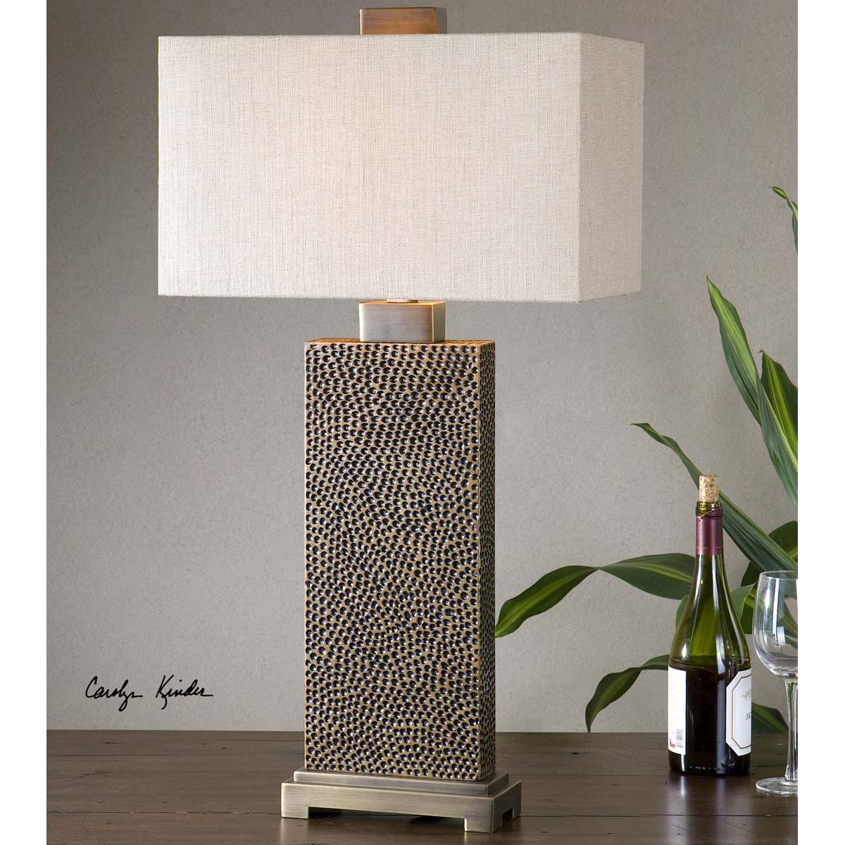 Uttermost Canfield Coffee Bronze Table Lamp