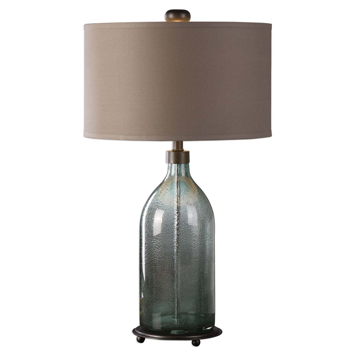 Uttermost Massana Gray Glass Table Lamp