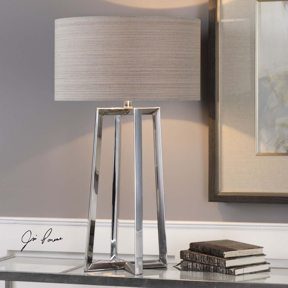 Uttermost Keokee Stainless Steel Table Lamp