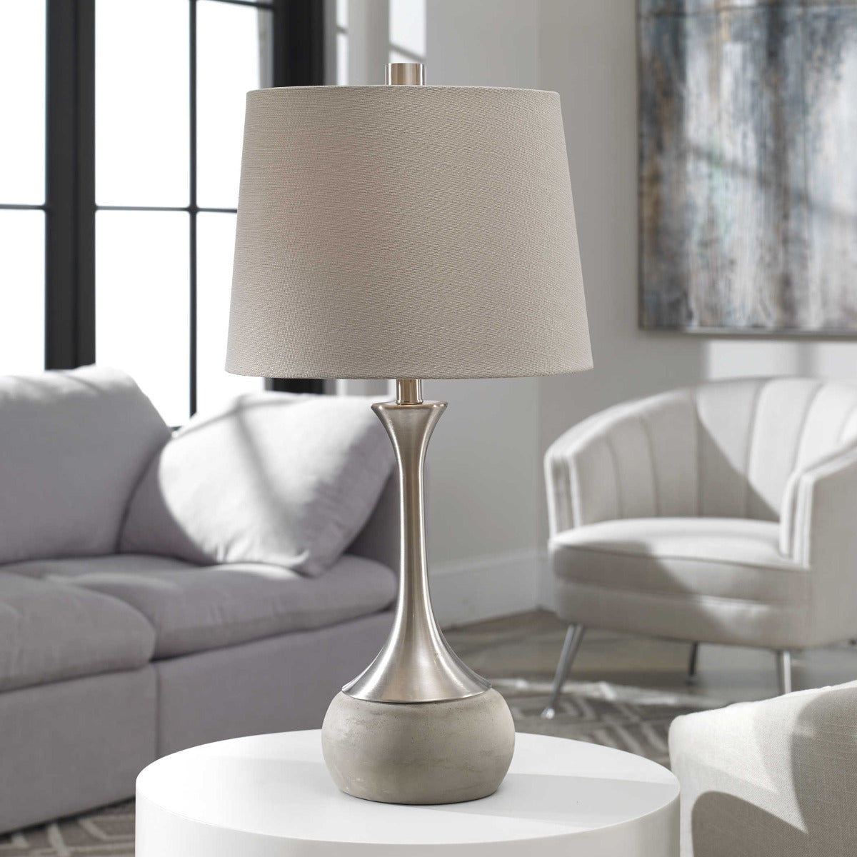 Uttermost Niah Brushed Nickel Lamp