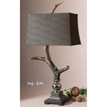 Uttermost Stag Horn Dark Shade Table Lamp